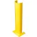 3/8" Thick 24" H Steel Post Protector Yellow