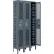 Global Industrial™ Infinity® 1-Tier 3 Door Ventilated Locker, 36"W x 18"D x 78"H,Assembled