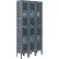 Global Industrial™ Infinity® 2-Tier 6 Door Ventilated Locker, 36"W x 18"D x 78"H,Assembled