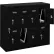 Global Industrial™ 2-Tier 8 Door Locker w/ Key Lock, 28-1/2"Wx11-1/4"Dx26-3/4"H, Blk, Assembled