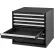 Global Industrial™ Modular Drawer Cabinet, 7 Drawers, w/Lock, 30"Wx27"Dx29-1/2"H, Black