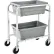 Global Industrial⢠NSF Aluminum Lug Cart 28"L x 16"W x 33"H, 2 Tote Capacity, Unassembled