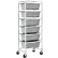 Global Industrial⢠NSF Aluminum Lug Cart 26"L x 19"W x 70"H, 6 Tote Capacity, Unassembled