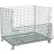 Global Industrial Folding Wire Container, 48"L x 40"W x 42-1/2"H, 3000 lb. Capacity, Gray