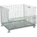 Global Industrial Folding Wire Container, 48"L x 40"W x 36-1/2"H, 3000 lb. Capacity, Gray
