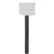 Global Industrial™ Mailbox Aluminum Pedestal In-Ground Mounted Black 48"H