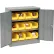Global Industrial™ Locking Storage Cabinet, 12 Yellow Bins, 1 Size, 36"W x 18"D x 42"H