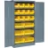 Global Industrial™ Locking Storage Cabinet, 36"W x 18"D x 72"H , 18 Yellow Bins, Unassembled
