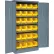 Global Industrial™ Locking Storage Cabinet, 36"W x 18"D x 72"H , 24 Yellow Bins, Unassembled