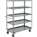 Jamco Shelf Truck w/5 Shelves, 3000 lb. Capacity, 60"L x 30"W x 68"H, Gray