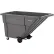 Global Industrial™ Standard Duty Plastic Tilt Truck, 1 Cu. Yd. Cap,1000 Lbs. Cap, Gray