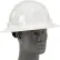 ERB® Omega II® Full Brim Hard Hat, 6-Point Mega Ratchet® Suspension, White