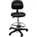 ESD Stool - Vinyl - Low Back - Nylon Base - Black