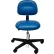 ESD-Safe Vinyl Chair with Nylon Base with Drag Chain Blue