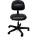 ESD-Safe Vinyl Clean Room Chair with Nylon Base with Drag Chain Black