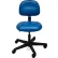 ESD-Safe Vinyl Clean Room Chair with Nylon Base with Drag Chain Blue