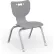 Balt® Hierarchy 12" Plastic Classroom Chair - Gray