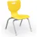 Balt® Hierarchy 12" Plastic Classroom Chair - Yellow