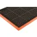 NoTrax® Safety Stance® Drainage Mat Border 7/8" Thick 3-5/32' x 10-5/16' Black/Orange