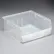 Global Industrial™ Plastic Hang & Stack Bin, 10-7/8"L x 11"W x 5"H, Clear - Pkg Qty 6