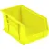 Global Industrial™ Plastic Hang & Stack Bin, 14-3/4"L x 5-1/2"W x 5"H, Yellow - Pkg Qty 12