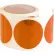 Buyers 3" Amber Round DOT Stick-On Reflectors - 100 Per Roll - 5623001