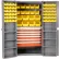 Global Industrial™ Security Work & Storage Cabinet, 6 Drawers, 68 Yel. Bins, 38"Wx24"Dx72"H