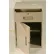 Fenco Lowboy Teller Pedestal Cabinet S-603R-A -1 Drawer Right Hinged Door 19 x 19 x 27-7/8 Champagne