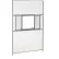 Global Industrial™ Wire Mesh Service Window for 8' Security Room