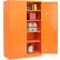 Global Industrial™ Emergency Preparedness Cabinet, 48"W x 24"D x 78"H, Unassembled, Orange