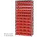 Global Industrial™ Steel Shelving with 48 4"H Plastic Shelf Bins Red, 36x18x72-13 Shelves