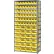Global Industrial™ Steel Shelving - Total 72 4"H Plastic Shelf Bins Yellow, 36x18x72-13 Shelves