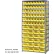 Global Industrial™ Steel Shelving with 48 4"H Plastic Shelf Bins Yellow, 36x18x72-13 Shelves