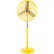 Global Industrial™ 24" Deluxe Oscillating Pedestal Fan, 3 Speed, 7525 CFM, 300W, 1/2 HP, Yellow
