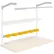 Global Industrial™ 606942TN Bin Rail For Workbench, Steel, 60"W, Tan