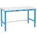 Global Industrial™ 48 x 30 Adjustable Height Workbench - Power Apron, Plastic Square Edge Blue