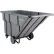 Global Industrial™ Standard Duty Plastic Tilt Truck, 1.5 Cu. Yd. Cap, 1200 Lbs. Cap, Gray