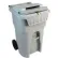 HSM® 64-Gallon Mobile Shredder Bin - Gray