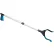 HealthSmart® Adjustable Length Reacher with Rotating Jaw, 30"-44", Blue/Silver