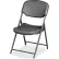 Iceberg Folding Chair - Charcoal - Pack of 4 - Rough 'N Ready Series