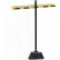 Global Industrial™ Mop & Broom Holder, Gray/Black/Yellow, 27-1/2", 5 Prongs