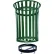 Global Industrial™ Steel Slatted Trash Can Base, Black
