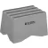 Global Industrial™ 1 Step Plastic Step Stand, 19-1/2"W x 13-1/2"L x 12"H, Gray