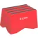Global Industrial™ 1 Step Plastic Step Stand, 19-1/2"W x 13-1/2"L x 12"H, Red