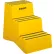 Global Industrial™ 3 Step Plastic Step Stand, 20"W x 28-1/2"L x 33-1/2"H, Yellow