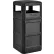 Global Industrial™ Square Plastic Waste Receptacle With Dome Lid, 42 Gallon, Black