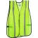 Global Industrial™ Hi-Vis Safety Vest, 1" Reflective Strips, Mesh, Lime, One Size