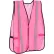Global Industrial™ Hi-Vis Safety Vest, 1" Reflective Strips, Mesh, Pink, One Size