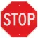 Global Industrial™ Aluminum Sign - Stop - .080" Thick, White/Red, 652645