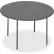 Iceberg IndestrucTable TOO™ 60" Round Plastic Folding Table, Charcoal